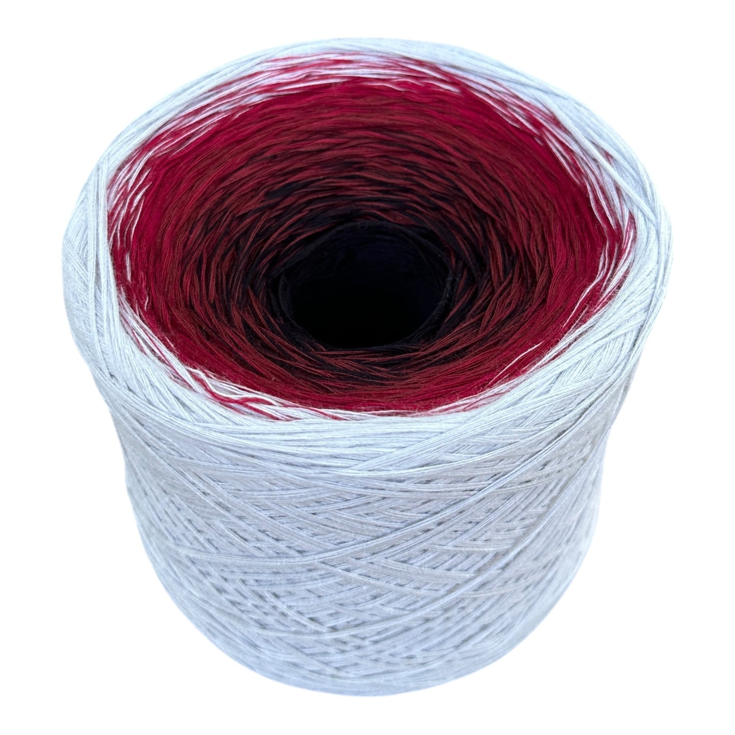Tied With Love : Red & Gray, Gradient Cotton Natural Fiber Yarn - Rena'sThreadandCrafts