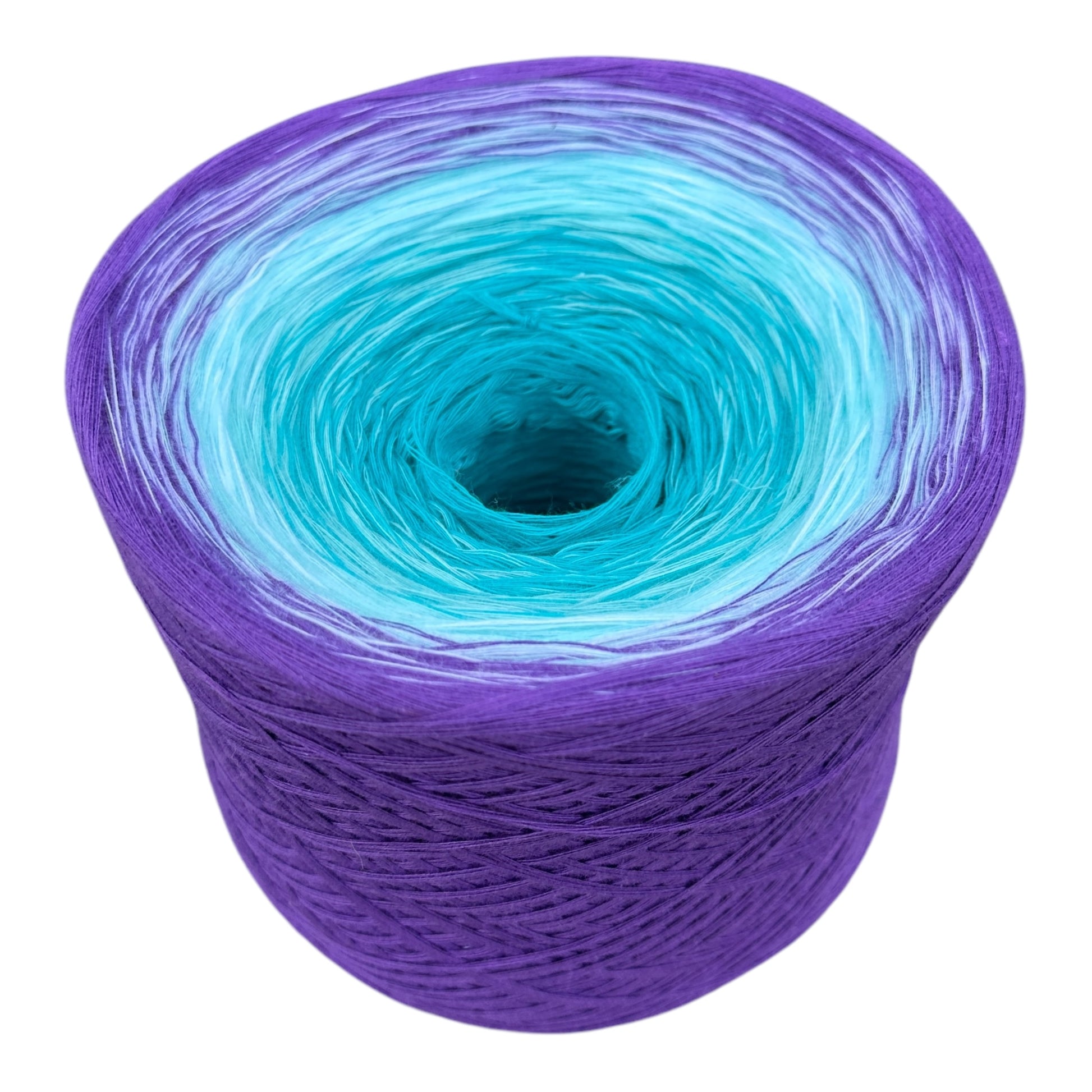 Tied With Love : Teal and Purple, Gradient Yarn - Rena'sThreadandCrafts