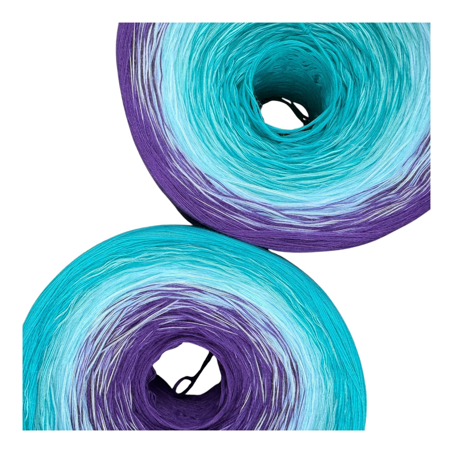 Tied With Love : Teal and Purple, Gradient Yarn - Rena'sThreadandCrafts
