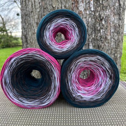 Turkey Feathers 8PLY Cotton Gradient Cake Yarn - Rena'sThreadandCrafts