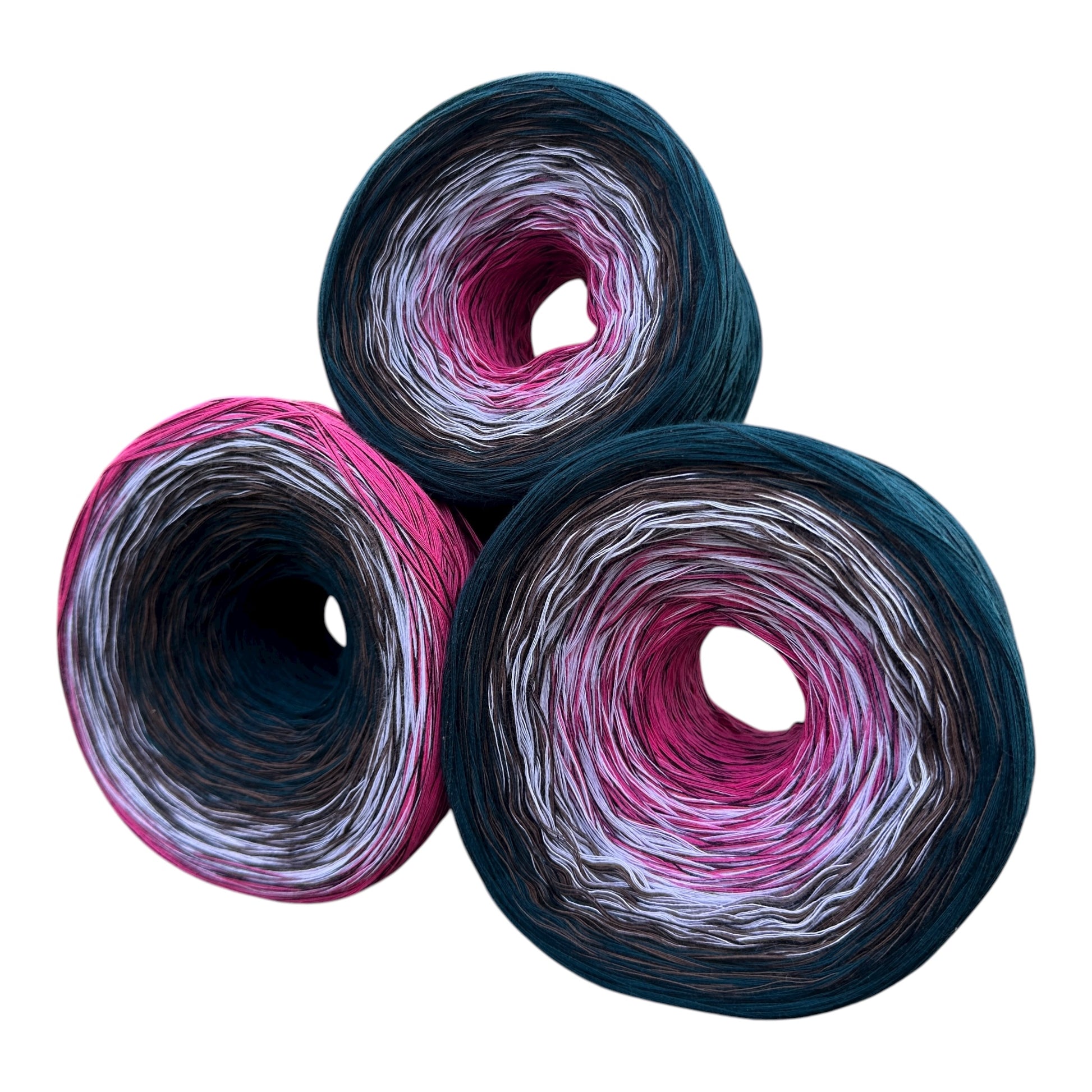 Turkey Feathers 8PLY Cotton Gradient Cake Yarn - Rena'sThreadandCrafts