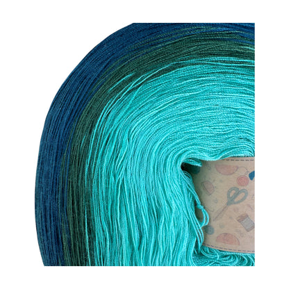 Twin Lagoon, Polyester Gradient Yarn