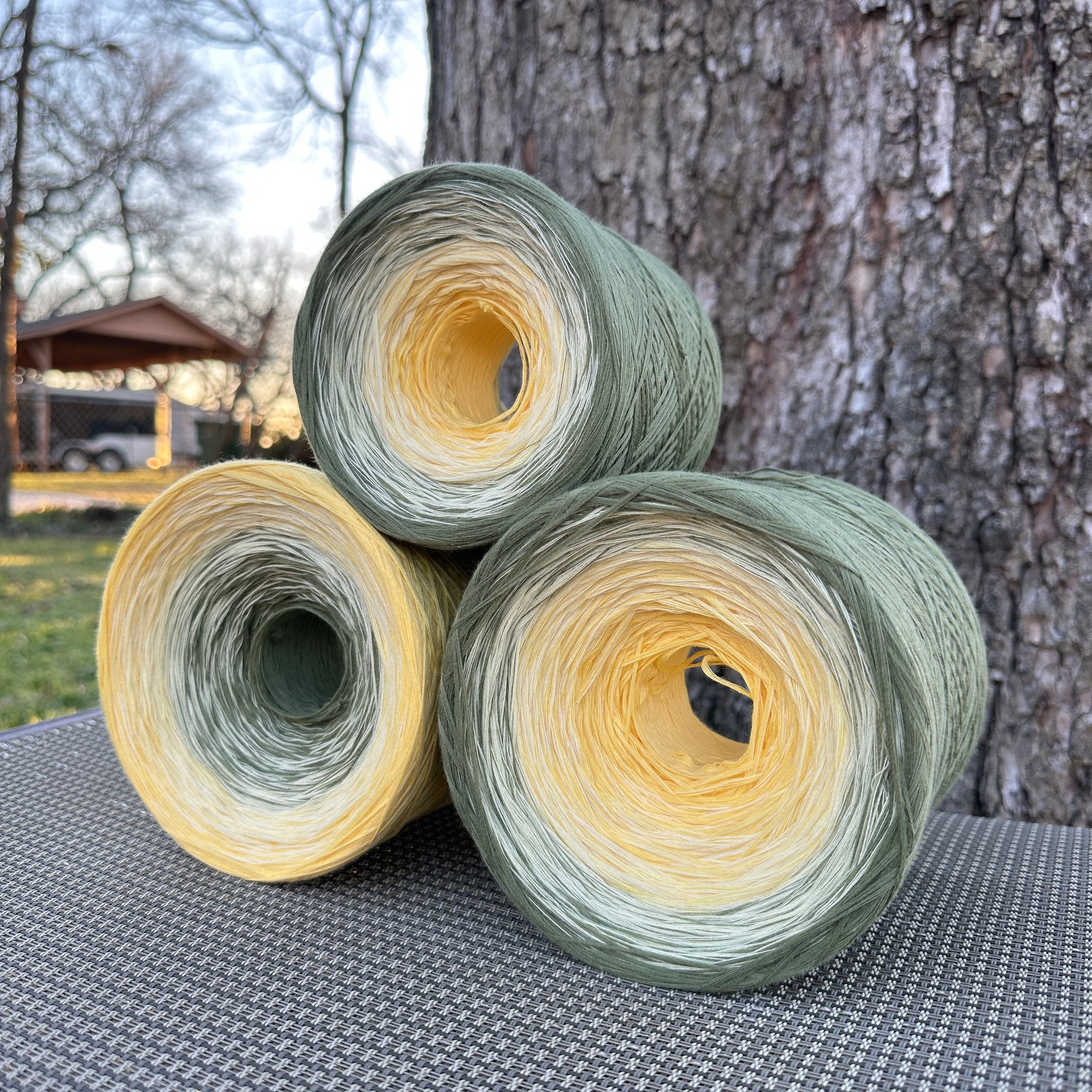 Waterlily, July Birth Flower, Gradient Cotton Natural Fiber Yarn - Rena'sThreadandCrafts