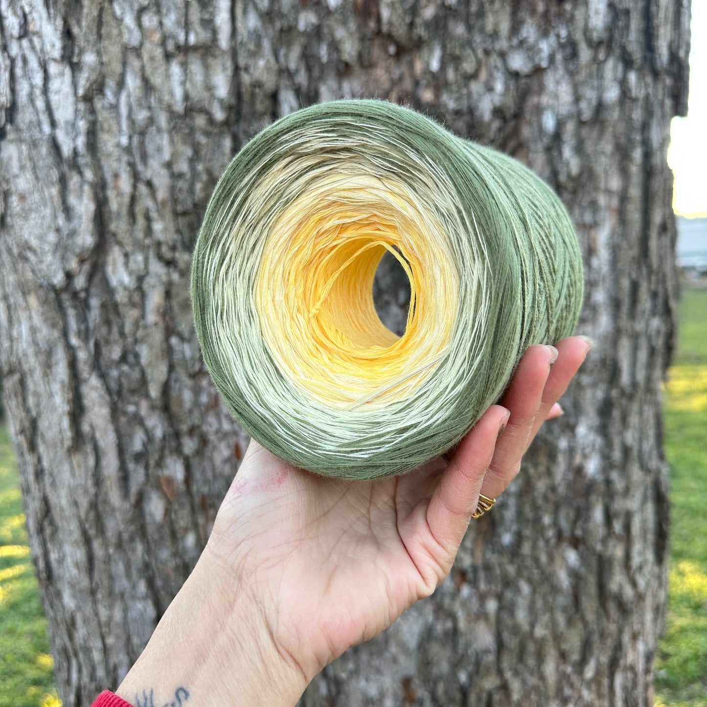 Waterlily, July Birth Flower, Gradient Cotton Natural Fiber Yarn - Rena'sThreadandCrafts