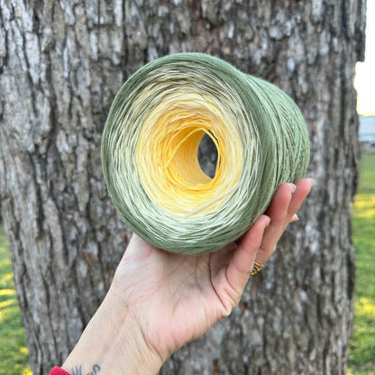 Waterlily, July Birth Flower, Gradient Cotton Natural Fiber Yarn - Rena'sThreadandCrafts
